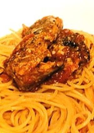 ☺簡単美味しい♪鯖の水煮缶の赤いパスタ☺-レシピのメイン写真