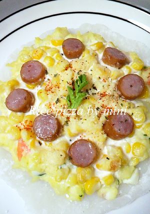 簡単5分♪米粉から作るピザ生地☆お餅-レシピのメイン写真