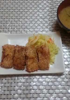 高野豆腐で揚げずに豚カツ!?-レシピのメイン写真