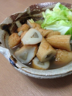春キャベツとゴボウ天のさっと煮-レシピのメイン写真