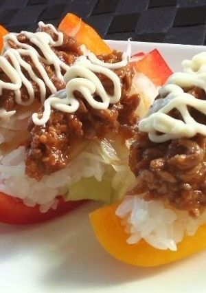 パプリカの焼き肉ライスサラダ-レシピのメイン写真