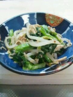 ごまたっぷり♪鶏ささみと青菜の和えもの-レシピのメイン写真