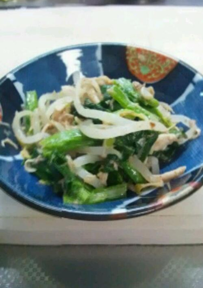 ごまたっぷり♪鶏ささみと青菜の和えもの-レシピのメイン写真