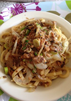 味付け不要！サバ缶で焼うどん-レシピのメイン写真
