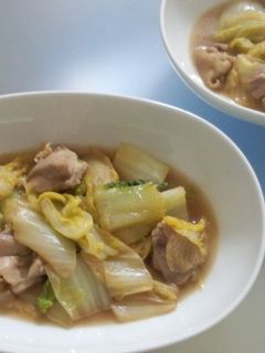 超簡単☆鶏肉と白菜のすき煮-レシピのメイン写真