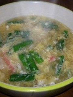 ニラと卵のふんわり中華スープ-レシピのメイン写真