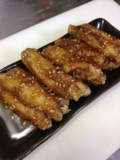 手羽中の唐揚げ甘辛ごまダレ-レシピのメイン写真