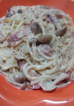カルボナーラ風焼きうどん-レシピのメイン写真
