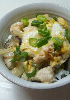 照り焼きチキンで親子丼-レシピのメイン写真