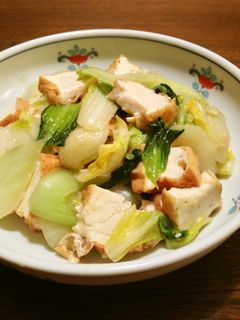 厚揚げと野菜の塩あんかけ炒め-レシピのメイン写真