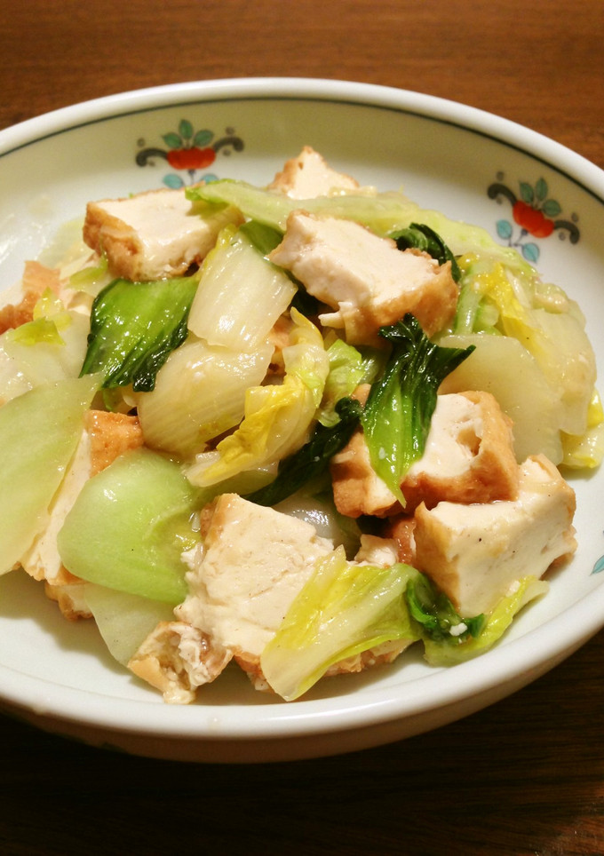 厚揚げと野菜の塩あんかけ炒め-レシピのメイン写真