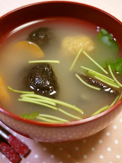 玉ねぎ氷でしいたけ汁-レシピのメイン写真