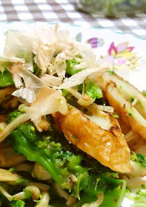 簡単☆菜の花とちくわの炒め物-レシピのメイン写真