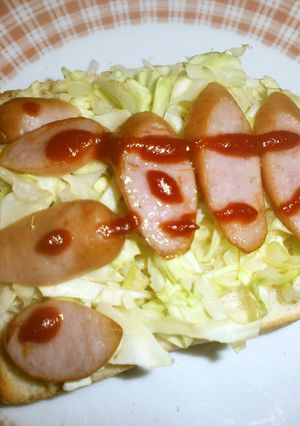ホットドッグトースト-レシピのメイン写真