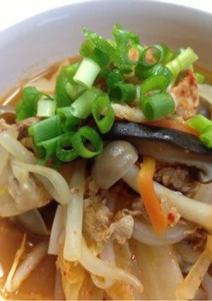 簡単！ほっこり温まるウチのキムチスープ-レシピのメイン写真