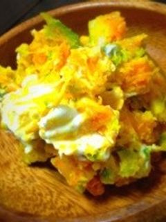 10分でカボチャとクリームチーズのサラダ-レシピのメイン写真