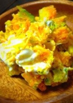 10分でカボチャとクリームチーズのサラダ-レシピのメイン写真