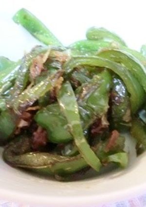 お弁当に緑黄色野菜♪ピーマンのおかか醤油-レシピのメイン写真