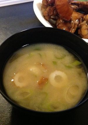 風邪予防。ねぎと竹輪のとろとろ味噌汁-レシピのメイン写真