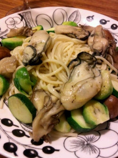 牡蠣のアヒージョパスタ-レシピのメイン写真