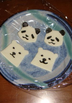シロクマパンダ弁当(動物園遠足に）-レシピのメイン写真