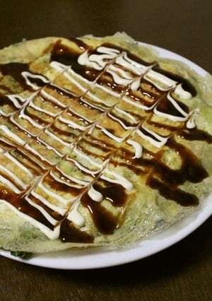 春のランチに！ツナ菜の花のお好み焼き-レシピのメイン写真
