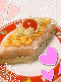 まるでケーキ❤ひなまつり押し寿司-レシピのメイン写真