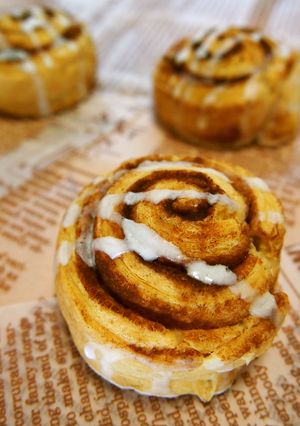 朝食にも◎HMで簡単パン♡シナモンロール-レシピのメイン写真