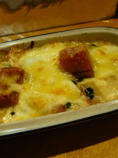 豆腐とカボチャのグラタン☆煮物の残りで-レシピのメイン写真