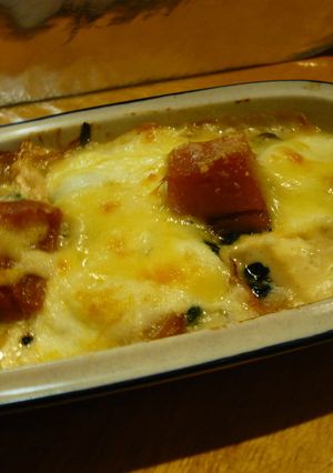 豆腐とカボチャのグラタン☆煮物の残りで-レシピのメイン写真