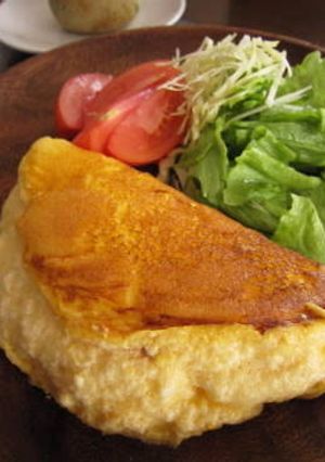 卵1コで♪モンサンミッシェル風オムレツ-レシピのメイン写真