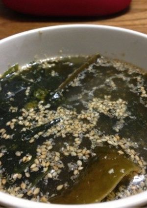 若芽昆布のスープ『3週間ダイエット』-レシピのメイン写真