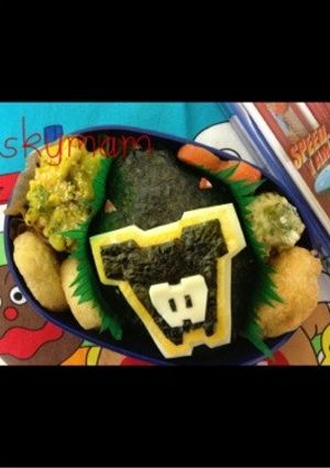キャラ弁☆キョウリュウブラック-レシピのメイン写真