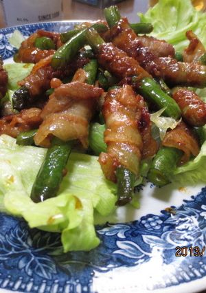 ふぞろいのいんげんの豚肉まき-レシピのメイン写真