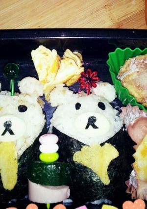 幼稚園弁当★おひなさま！-レシピのメイン写真