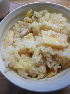 鶏肉の入った、たけのこごはん-レシピのメイン写真
