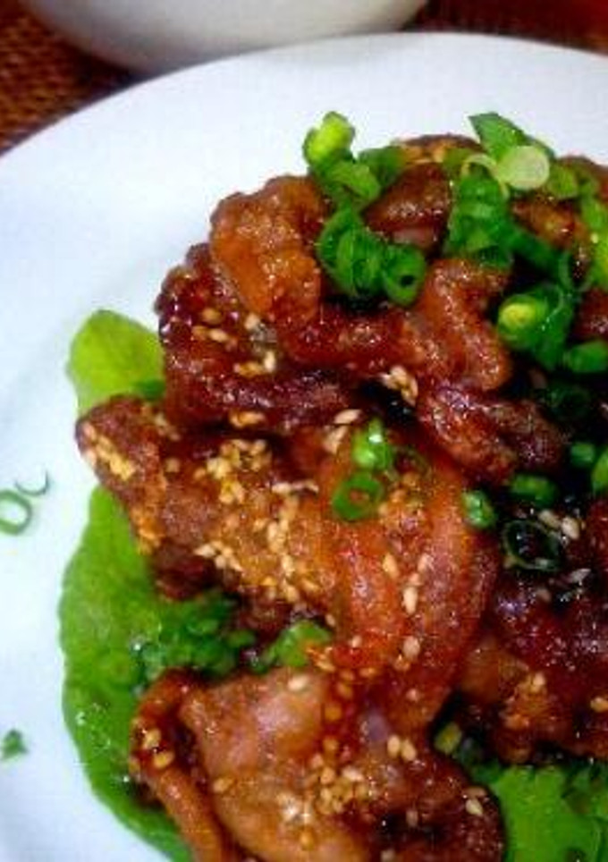 ごまたーっぷりの、豚肉のから揚げ。-レシピのメイン写真