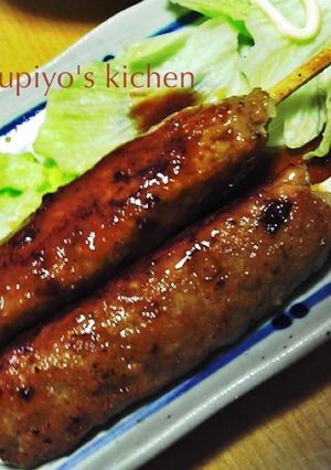フライパンと割り箸で☆鶏つくねの照り焼き-レシピのメイン写真