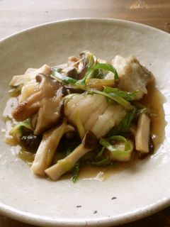 蒸しタラのきのこソース-レシピのメイン写真