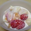 フルーツとミルクのデザート