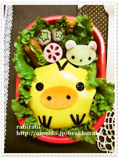 ✿キャラ弁☆オムライスdeキイロイトリ✿-レシピのメイン写真