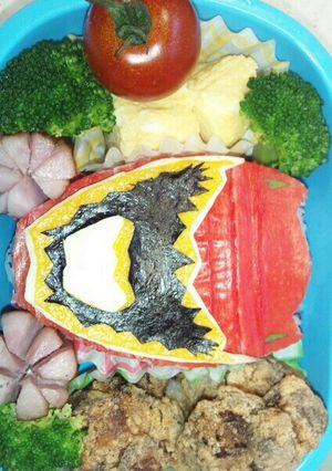 ☆獣電戦隊キョウリュウジャー☆キャラ弁☆-レシピのメイン写真