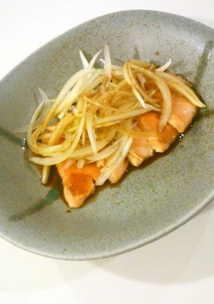 ◇簡単◇炙りサーモンのにんにく醤油タレ-レシピのメイン写真