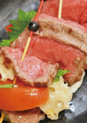 花びらたけのローストビーフ巻き-レシピのメイン写真