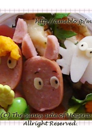 簡単キャラ弁おかず:ムーミンとフローレン-レシピのメイン写真