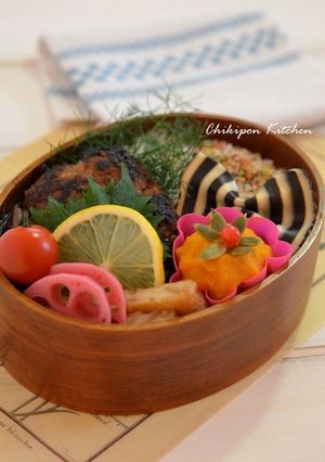 お弁当に♪紫芋粉でピンクの蓮根甘酢漬け-レシピのメイン写真