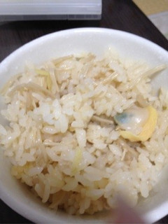 シンプル!浅利とエノキ生姜の炊き込み御飯-レシピのメイン写真