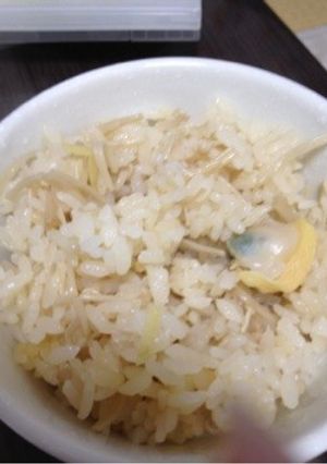 シンプル！浅利とエノキ生姜の炊き込み御飯-レシピのメイン写真