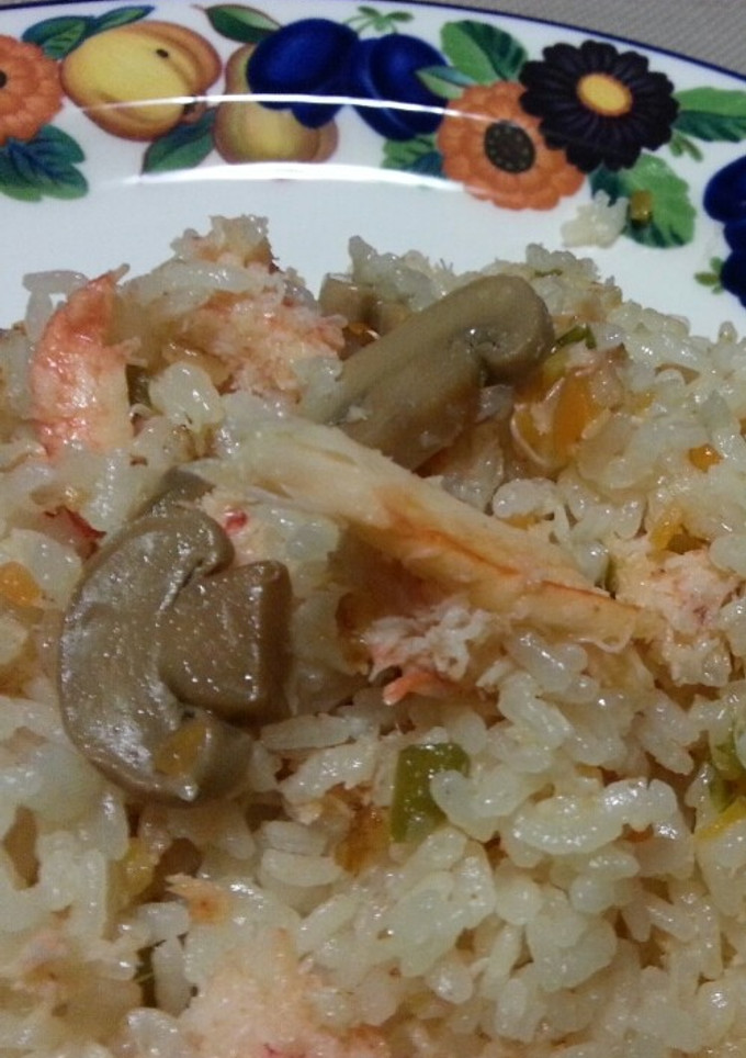 炊飯器で簡単☆カニピラフ♪-レシピのメイン写真