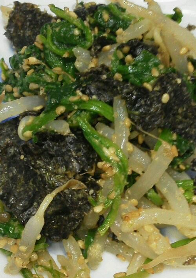 青菜のゴマ和え、焼きのり入り-レシピのメイン写真